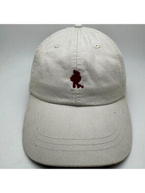 Iowa State Cyclones Hat Cap Adams Khaki Leather Strapback NCAA College Vintage